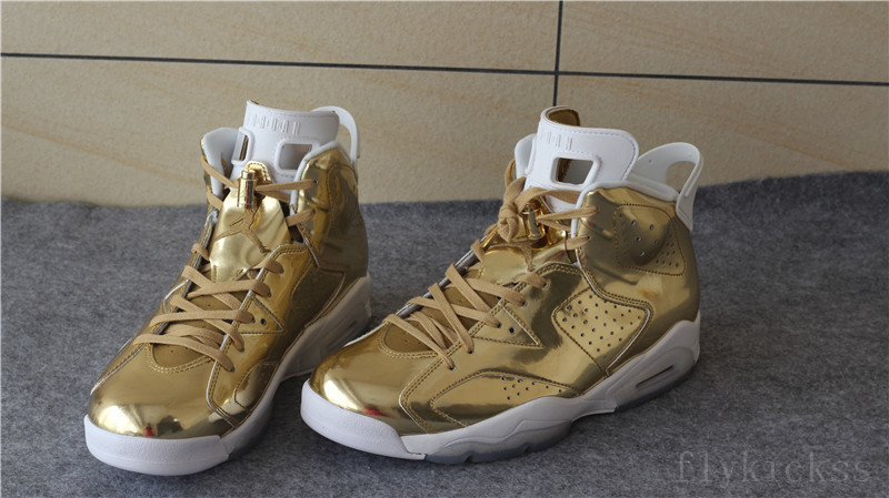 Top Quality Air Jordan 6 Pinnacle Metallic Gold